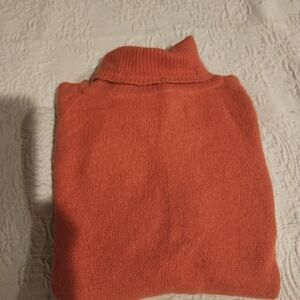 Chaus Brand Vibrant Orange Turtleneck Sweater